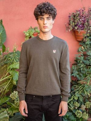 BRIAN UNISEX SWEATER DARK GREEN