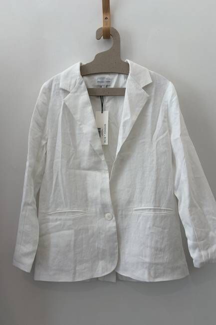 Sample Sale Parker Blazer in White Linen