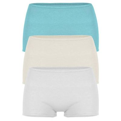3er-Set Bio-Panty Erna Luft: Lichtblau, ecru, weiß - kaufen