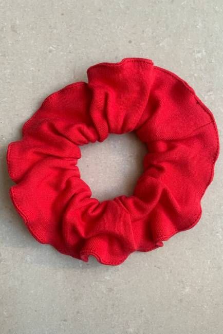 Scrunchie in Red Jersey