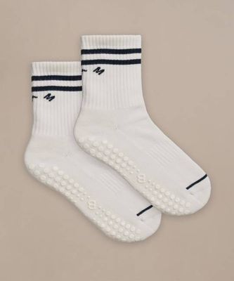Pilates Grip Crew Socks - 1 pair