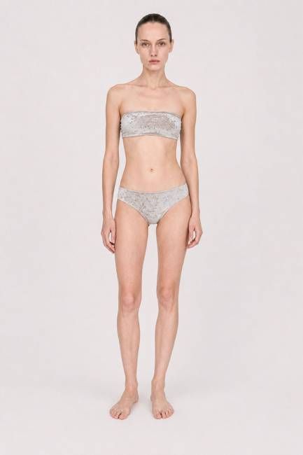 Velvet Bandeau Swim Top