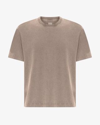 Heavy Organic Boxy Tee - Faded Khaki