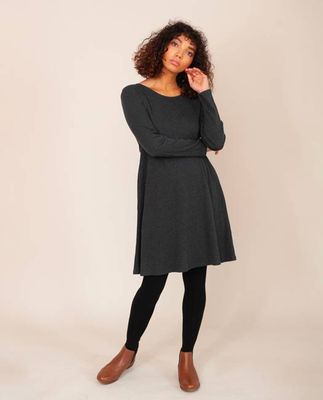 IRIS Lyocell Jersey Dress In Grey Marl