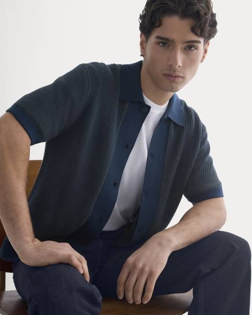 Button-Down Resort Polo | Midnight Navy/Kalamata