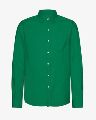 Organic Flannel Shirt - Kelly Green