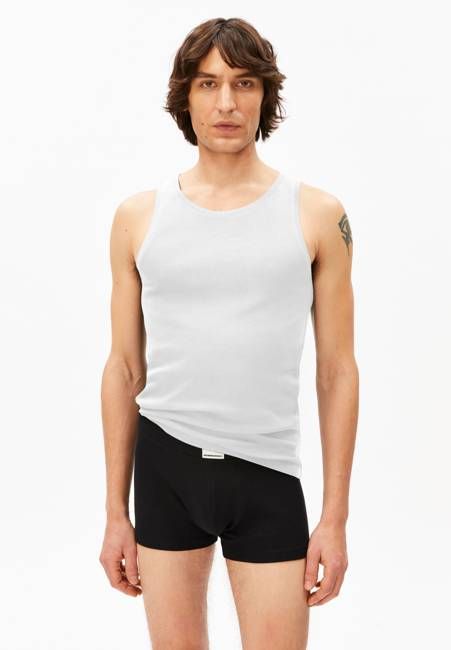 JAANNO RIB TANK TOP | white