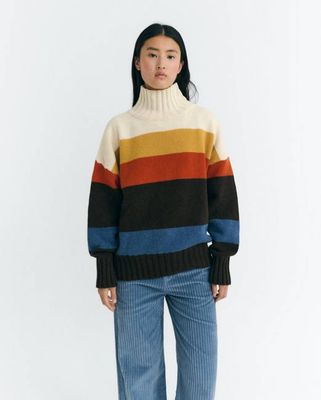 Oversize striped wool Imogen sweater