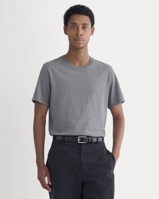 Midweight Tee | Heathered Mid-Grey