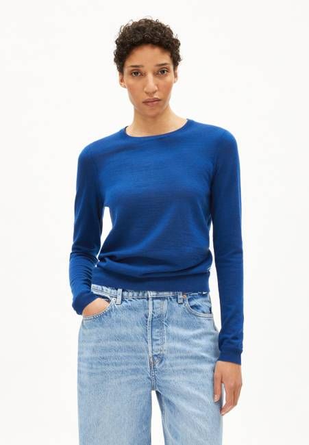 ELDIAA MERINO KNIT SWEATER | lapis blue