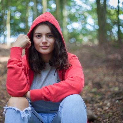 agnes organic cotton zip hoodie