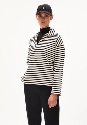 NAIRAA STRIPE | ungefärbt - schwarz