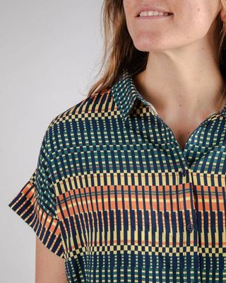 Calella Batwing Sleeve Blouse Navy