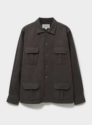 Recycled Durable Twill Chocolate Overshirt