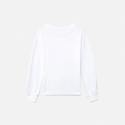 The Organic Cotton Long-Sleeve Tee | White