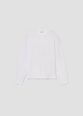 Asha Long Sleeve Mock Neck Tee in White