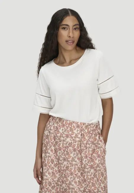 Bohemian lace oversize T-shirt made from pure organic cotton