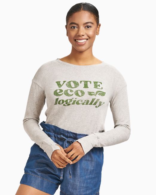 Kate "Vote Ecologically" Long Sleeve Tee