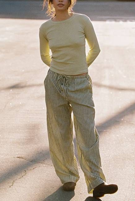 Laundered Stripe Pant