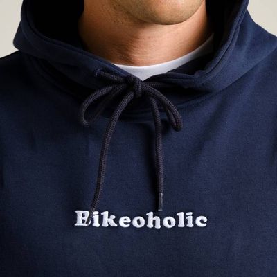 DEDICATED - Hoodie Falun Bikeoholic Marineblau