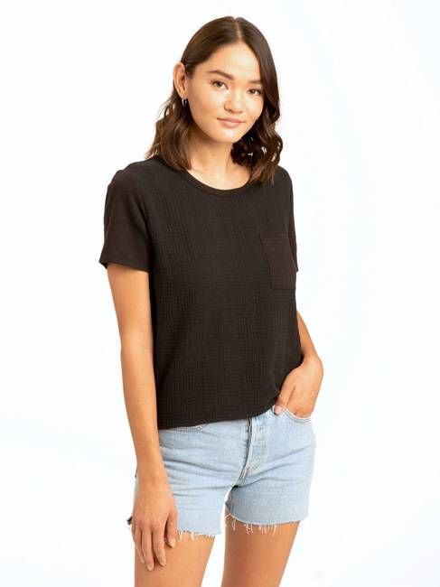 Avelina Gauze Mix Pocket Tee