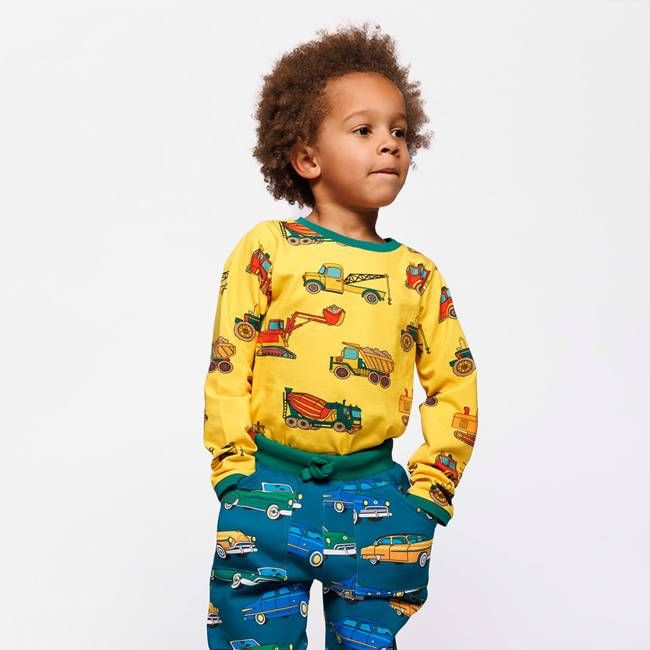 Elstar long-sleeved top with vehicles