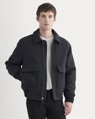 ReWool Flight Jacket | Heather Charcoal