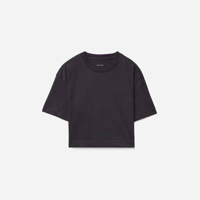 The Organic Cotton Cropped Tee | Black
