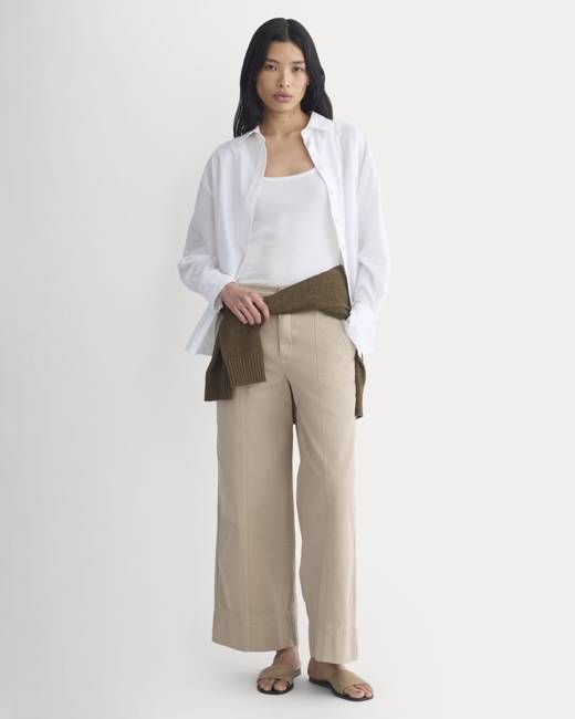 Seamed Wide-Leg Pant | Trench Coat Khaki