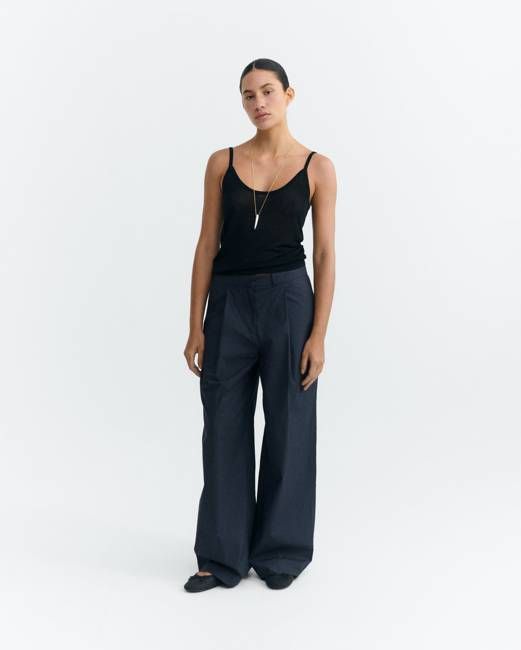 Blue wide leg Patty pants