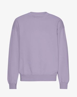Organic Oversized Crew - Purple Jade