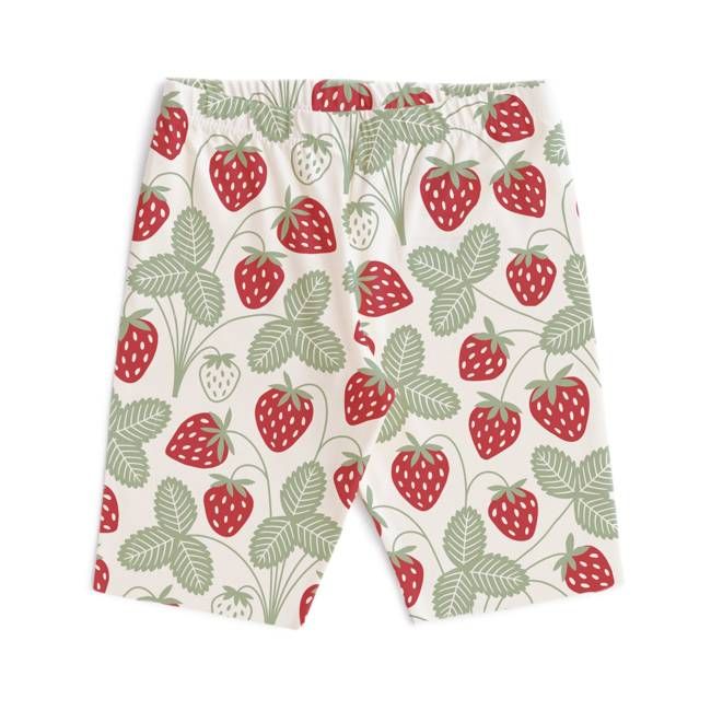 Bike Shorts - Strawberries Red & Green