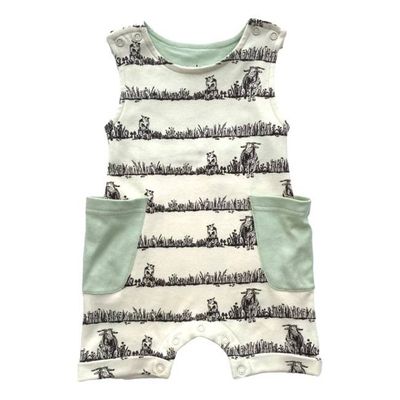 GOTS Certified Organic Cotton Sleeveless Romper - Billie & Kid