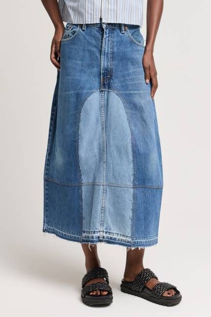 ELISA DENIM MAXI SKIRT