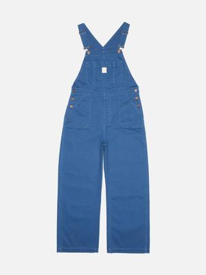 Klara Dungarees Blue regular straight overalls | Nudie Jeans