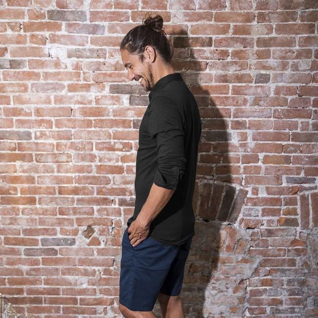 Overhemd - Biologisch katoen - zwart