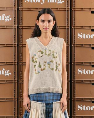 Party Knit Vest - Good Luck