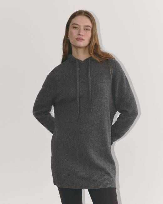 The Oversized Hoodie in Plush Cotton | Charcoal