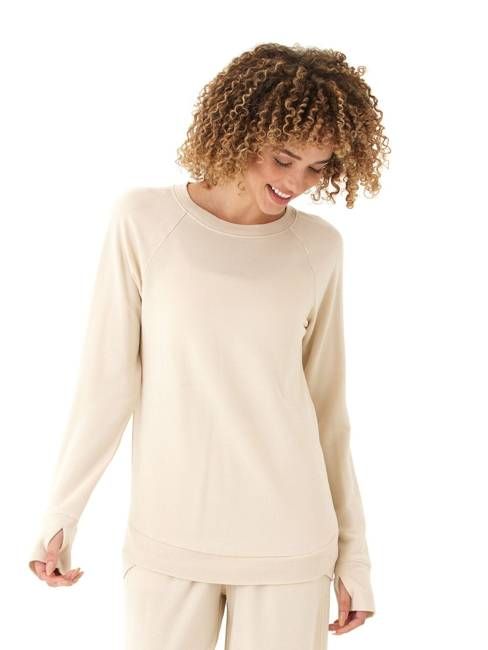 Cannon Feather Fleece Tulip Hem Tunic Sweatshirt