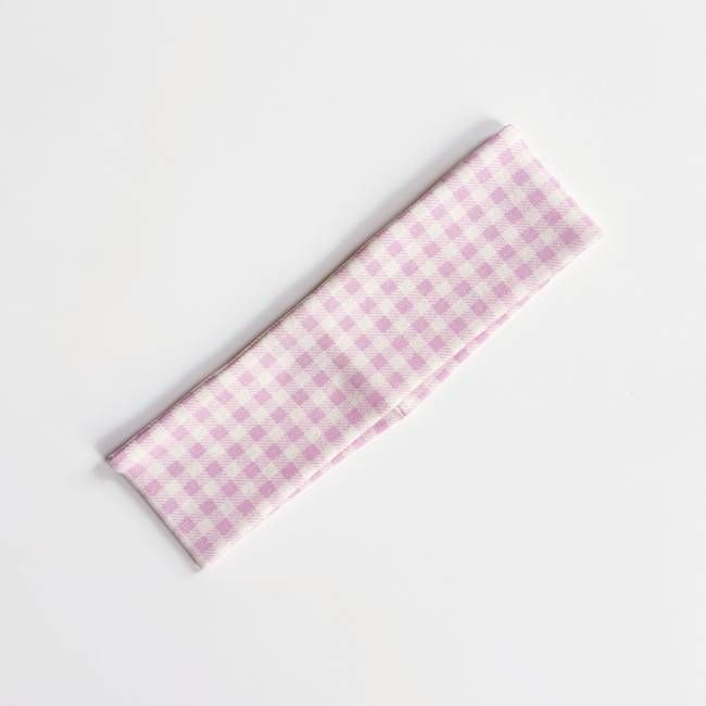 Classic Headband, Gingham Print, Bubble, OS