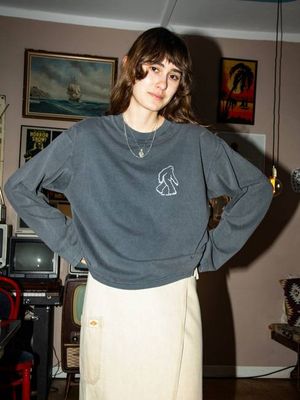 Karita Icy Long Sleeve T-Shirt loose fit tee | Nudie Jeans