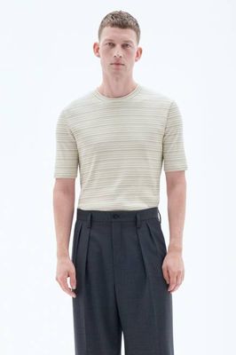 Gestreiftes Ripp-T-Shirt