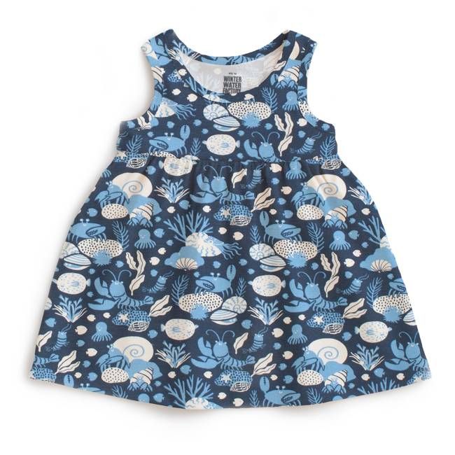 Alna Baby Dress - Ocean Life Navy
