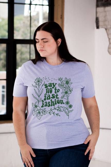 Say No to Fast Fashion Unisex Eco-Triblend Tee