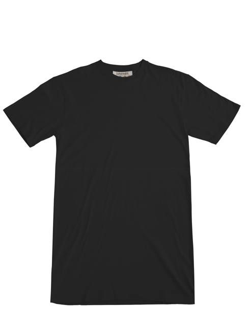 Organic Oversized T-Shirt Dress in Black