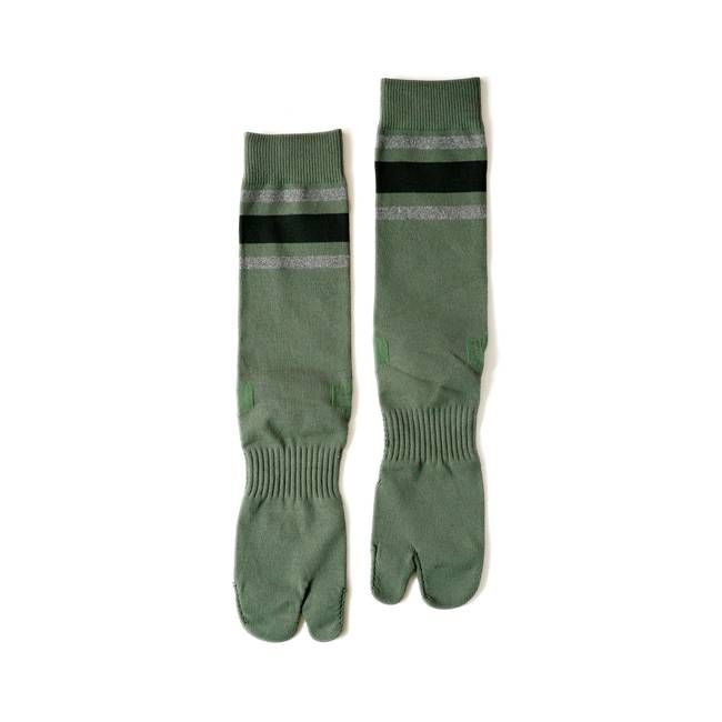 NODAL Tabi Gym Sock – Khaki | Made in Japan