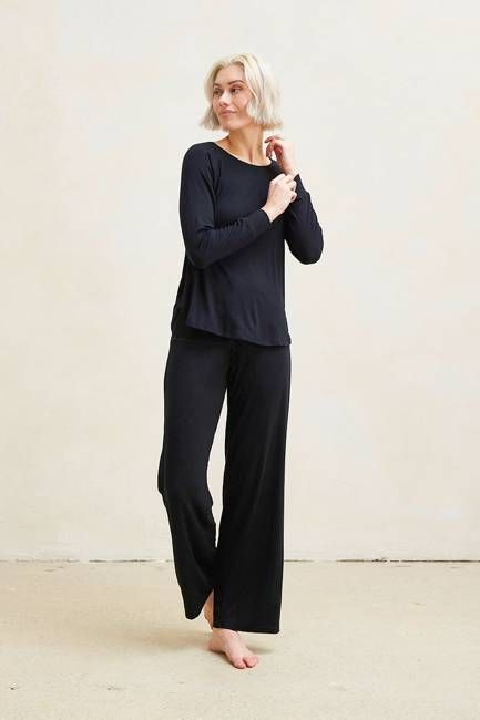 Relaxed Long Sleeve Top + Pajama Pant