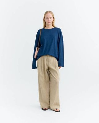 Hemp Bar oversize blue t-shirt