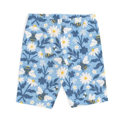 Bike Shorts - Bees Blue