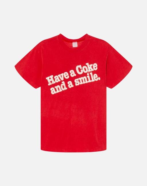 Vintage 80s Coke and a Smile Tee -#1399